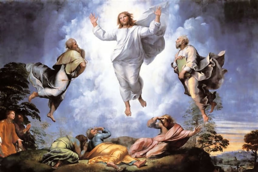 La transfiguración, obra de Rafael